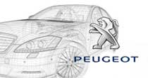 Bombe peinture Orig. Peugeot blanche BL
